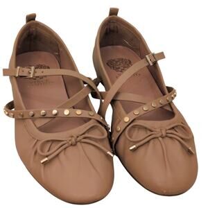 Vince Camuto Solah Mary Jane Flat In Beige size 8